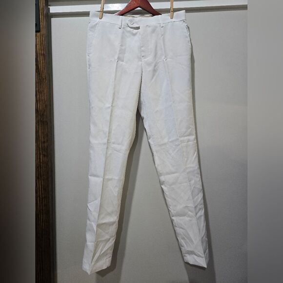 Opposuits Men's Slim Fit Solid Pants NWOT Size 40 White - Picture 2 of 4